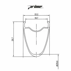 Prime Baroudeur Disc - Tubeless Bundle -Maxxis Butik Prime Baroudeur Road Disc Wheelset Wheel Sets Black PBRDW700B 46