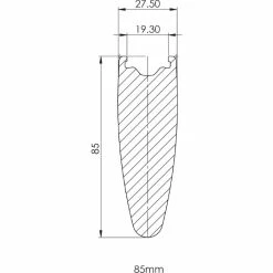 Prime BlackEdition 85 Forhjul (karbon) -Maxxis Butik Prime BlackEdition 85 Carbon Front Wheel Front Wheels Black NotSet PBE85PBCCBF 5